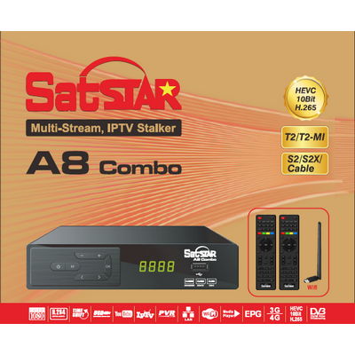 Satstar S8HD Combo (S2/S2X+T2/HEVC H.265)