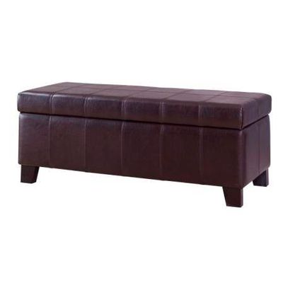 Modem Upholstered PU Leather Storage Ottoman Bench - Ideas Marketing ...