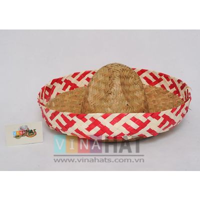 Children Sombrero Mexican Straw Hat with Nice Brim for Party