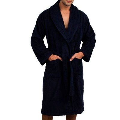 Men's cotton bathrobes