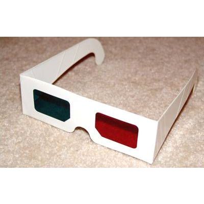 3D paper glasses with PET lens