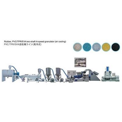 High speed compound extrusion pelletizing line
