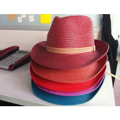 Big sale!! Discounting!! fedora pp hats with various colors for promotion