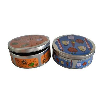 Wholesale custom delicate rectangular food tin box with handle