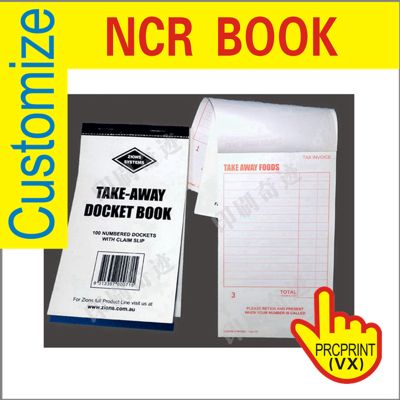 Custom Triplicate NCR/Carbonless Invoice Book Printing,&Sample Invoice