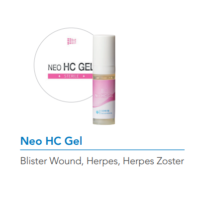 Neo HC Gel wound care gel for herpes virus