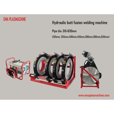 315-630mm hdpe pipe welding machine butt fusion welder