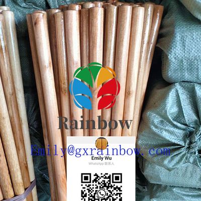 Smooth Surface varnished wooden broom handles painted wooden broom stick