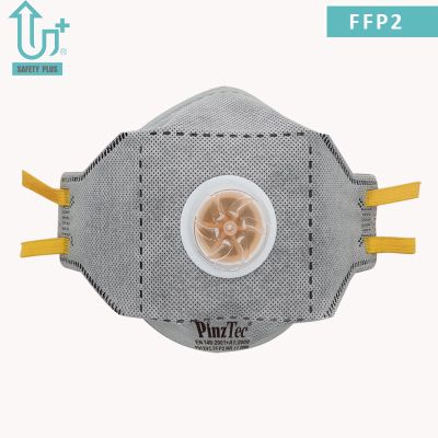 Valved Face Shield Carbon Dust Mask with Activated Carbon at FFP2