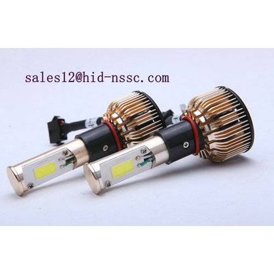 factory wholesale 9-16v COB 3000 lumen dual beam led headlamp bulb to replace hid bulb