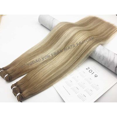 Factory Wholesale Human Hair Weft Double Drawn Hair Weaves