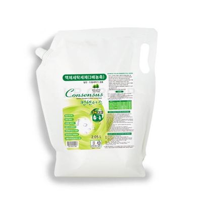 Consensus 3 times Concentrated Liquid Detergent, 2.05L Refill Type, Made in Korea