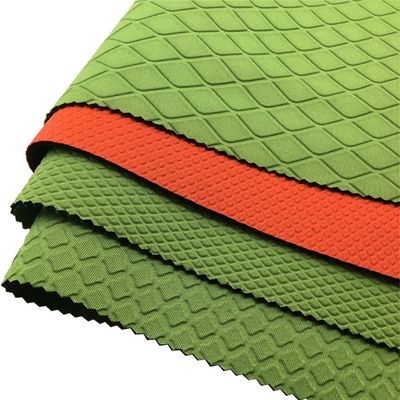 Embossing SBR neoprene rubber polyester fabric 3mm roll for fashion bags
