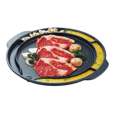Die-cast aluminum Marble coating All in one Grill plate