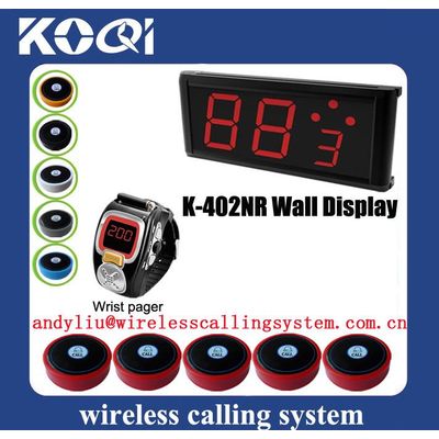 Foodcourt common wireless table calling system K-402NR+K-200C+D1