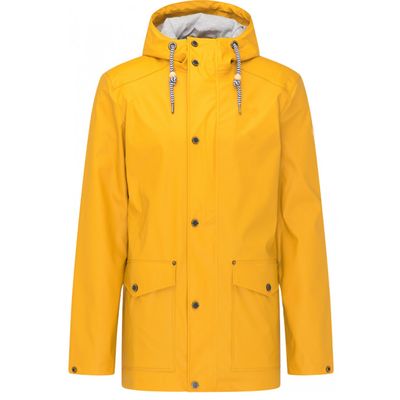 Wholesale yellow can be customized Men's PU rain jacket with lining        