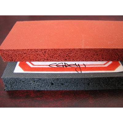 Dark red 100% virgin silicone sponge rubber sheet special for ironning machine