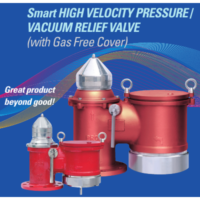 High Velocity Pressure and Vacuum Relief Valve