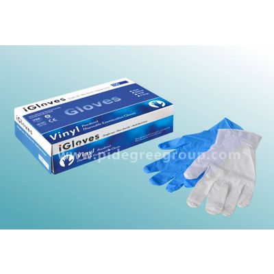 Disposable vinyl poweder free/powder exam gloves