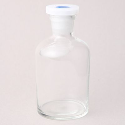 REAGENT BOTTLE clear,  with plastic stopper