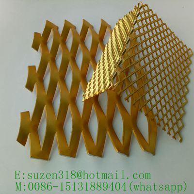 aluminum expanded metal mesh for window screen partition decoration