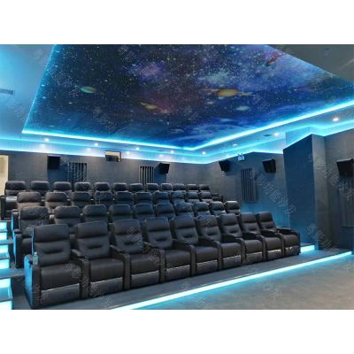 Public leather home theater sofa FOR Supply