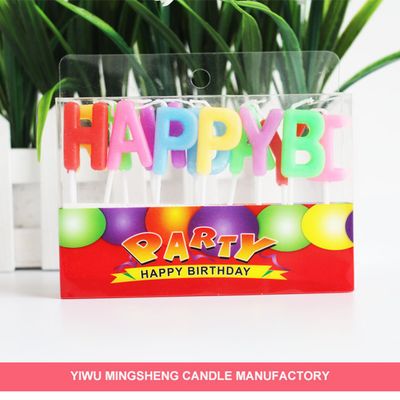 Party cake letter candle
