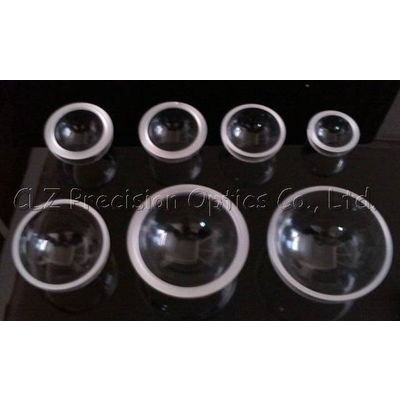 Glass dome lens of various diameters