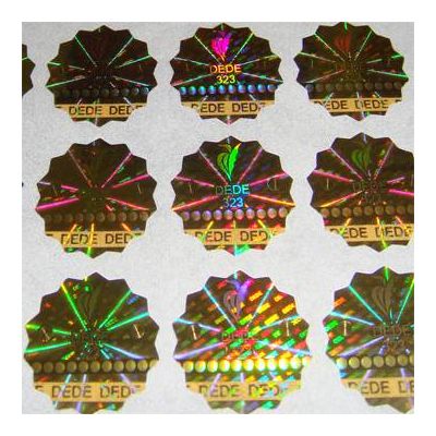 3D hologram sticker, security hologram with PET material