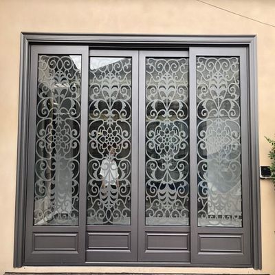 aluminium double tempered glass sliding doors high quality energy efficient sliding door