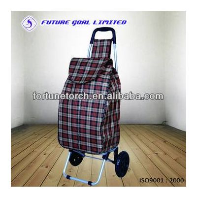 Steel shopping trolley cart for supermarket