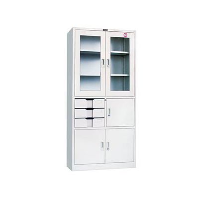 KD storage steel Filing Cabinet with Glass