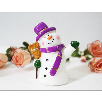 YiWu factory unique snowman christmas candle
