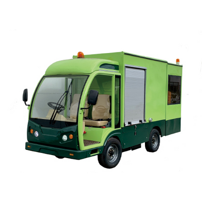 Electric dustbin cleaning vehicle