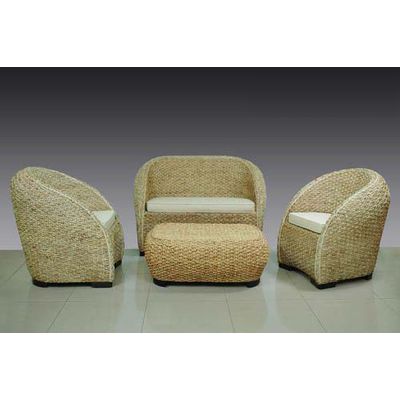 water hyacinth sofa sets cheap furniture sale-off made in Vietnam