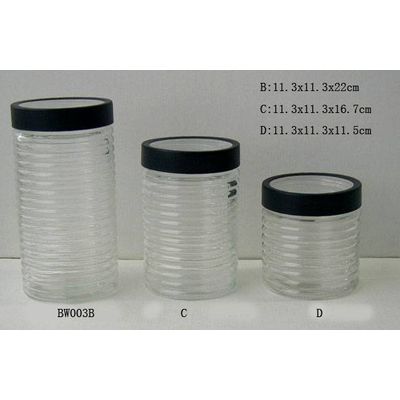 glass bottle with s/s lid