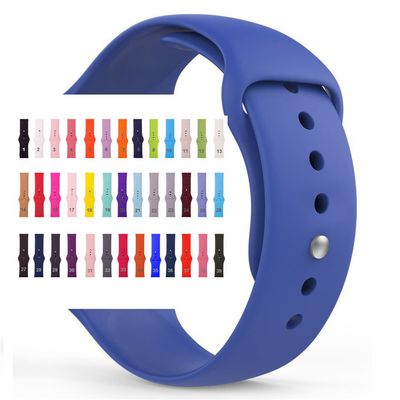 Soft Sport Silicone Smart Watch Strap Band for Apple Watch, For Apple iWatch New Color Silicone Band