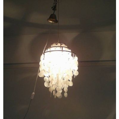 shell chandeliers/ Hanging Capiz Shell Pendant Chandelier/Capiz Shell Pendant Light Home Products