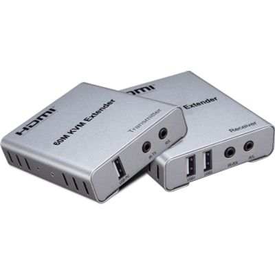 60M HDMI Extender supports KVM and audio