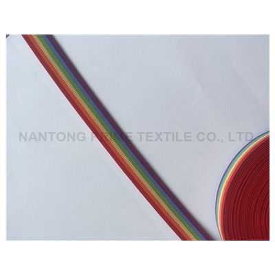 Rainbow webbing---Manufacturer    woven elastic band    buttonhole elastic hobby lobby