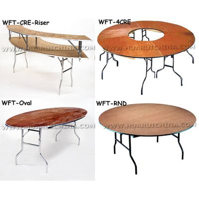 WOOD FOLDING TABLE /PLYWOOD FOLDING TABLE,round table,rectangle table ,halfround table