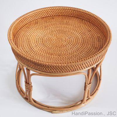 Rattan Handwoven Tea and Coffee Table Made in Vietnam