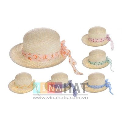 Womens Straw Hat for the Beach with Ribbon - Straw Hat Vietnam