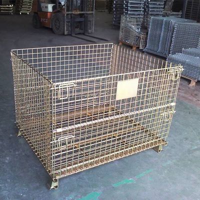 large steel carrying metal storage cage for material handling