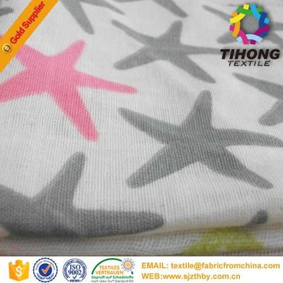 100% cotton 3232 6868 printed muslin baby cloth fabric