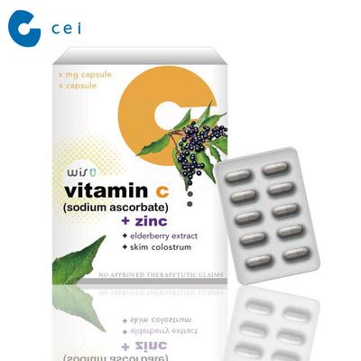Immune Care Vitamin C Nutrition Supplement With Elderberry Extract