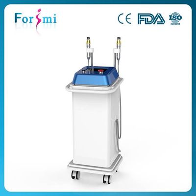 Fractional RF microneedle machine with two treatment heads