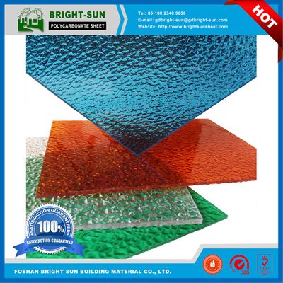 100% virgin Bright-Sun Embossed polycarbonate sheet price from China