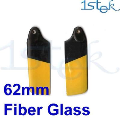 Fiber Glass Tail Blade Yellow and Black for Trex450v2 RC Helicopter spare parts