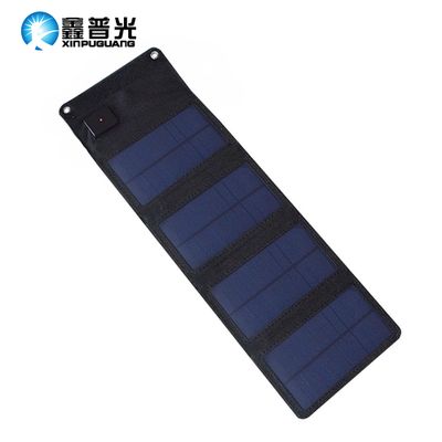 5V 7W 165x500mm Solar Mobile Phone Charger Black Waterproof Solar Portable Mobile Charger for Laptop